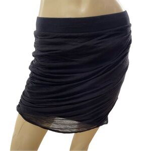 Free People- cotton ruched textured mini skirt- medium